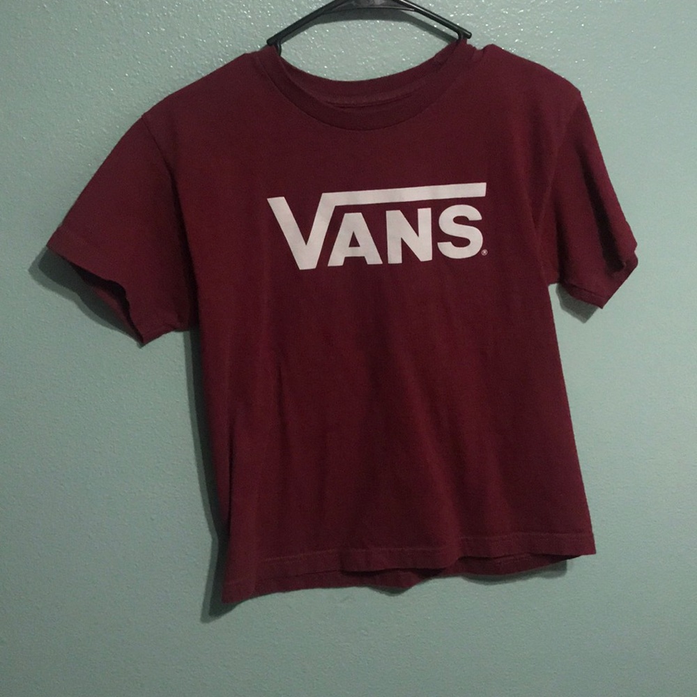 maroon vans shirt